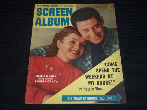 1956 AUGUST-OCTOBER SCREEN ALBUM MAGAZINE - DEBBIE REYNOLDS & FISHER - E 14643