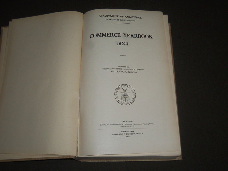 1924-1929 COMMERCE YEARBOOK LOT OF 5 - NICE FOLD OUT MAPS - KD 4283