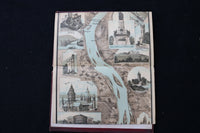 1900'S PANORAMA VOM RHEIN MAINZ-COLN FOLD-OUT HARDCOVER BOOK - K 2360