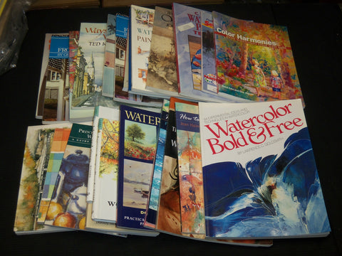 1980'S-2000'S ASSORTED WATERCOLOR PAINTING ART BOOKS LOT OF 25 - KD 51A