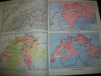 1951 GEOGRAPHIE DE LA SUISSE BY HENRI REBEAUD FRENCH HARDCOVER BOOK - KD 2933