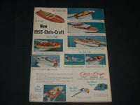 1954 NOVEMBER BOATS MAGAZINE - HURRICANE PICTURES - CRUISING OUTBOARDS - B 6571