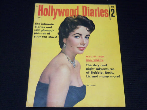 1956 NO. 2 HOLLYWOOD DIARIES ANNUAL MAGAZINE - LIZ TAYLOR COVER - E 13473