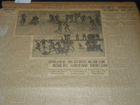 1908 NOVEMBER 8 THE BOSTON HERALD -HARVARD & DARTMOUTH FOOTBALL VICTORS - BH 245