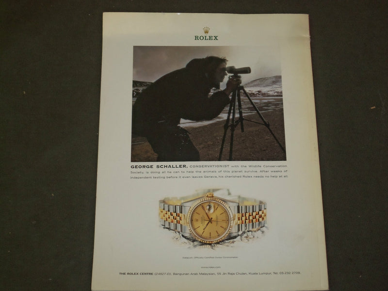 2001 JAN MALAYSIA TATLER MAGAZINE - NICE COVER, PHOTOS, ARTICLES & ADS - B 5086