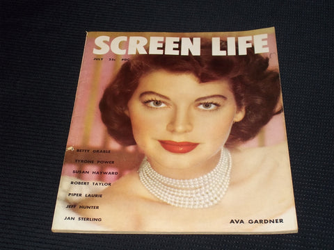1953 JULY SCREEN LIFE MAGAZINE - AVA GARDNER FRONT COVER - E 15055