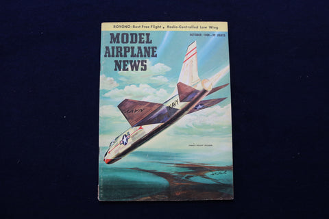 1956 OCT MODEL AIRPLANE NEWS MAGAZINE - CHANCE VOUGHT CRUSADER COVER - E 11521