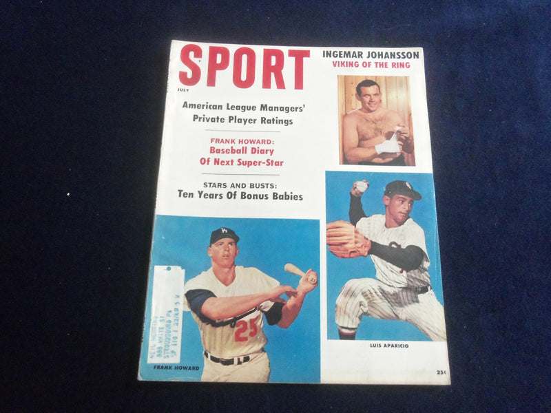 1960 JULY SPORT MAGAZINE - FRANK HOWARD - INGEMAR JOHANSSON - ST 7163