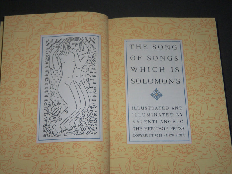 1935 THE SONG OF SONGS WHICH IS SOLOMON'S BOOK BY VALENTI ANGELO - KD 4916