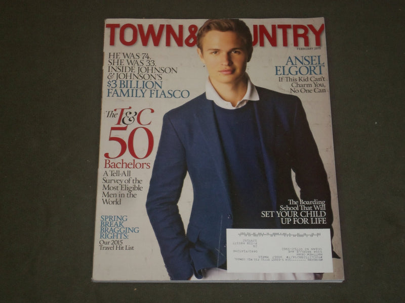 2015 FEBRUARY TOWN & COUNTRY MAGAZINE - ANSEL ELGORT COVER - B 2396