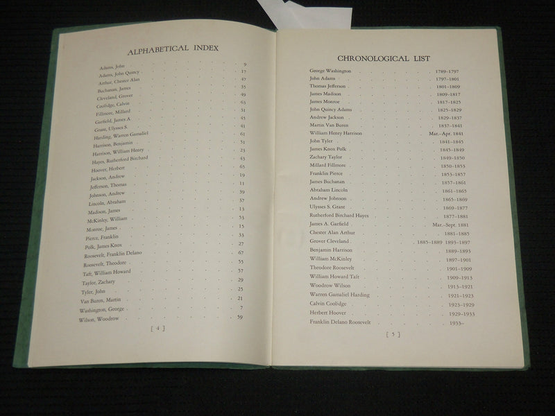 1932 THIRTY ONE PRESIDENTS SOFTCOVER BOOK - EDWARD JEROME VOGELER - J 7077