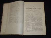 1872 JULY-DECEMBER THE KANSAS MAGAZINE BOUND VOLUME NO. 2 - KD 5633H