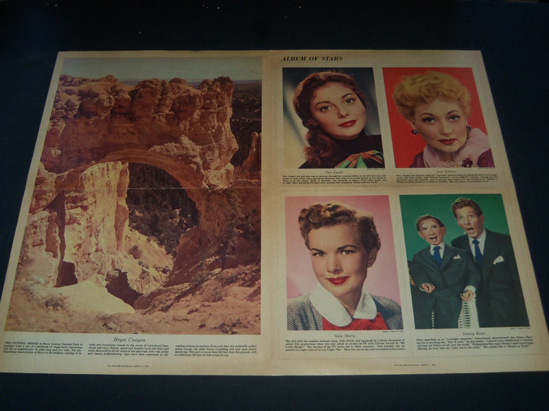 1954 MARCH 21 PHILADELPHIA INQUIRER COLORAMA-BING CROSBY - EDDIE FISHER- NT 7370