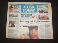 1999 APRIL 16-18 USA TODAY NEWSPAPER - U.S. MAY CALL 30,000 RESERVES - NP 8023