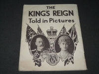 1935 THE KING'S REIGN TOLD IN PICTURES PROGRAM - GREAT PHOTOS - J 2825