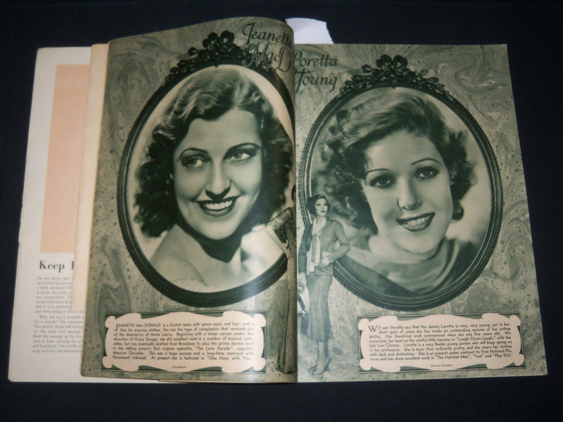 1932 JUNE TRUE STORY MAGAZINE - NICE COVER - LORETTA YOUNG - MACDONALD - M 436