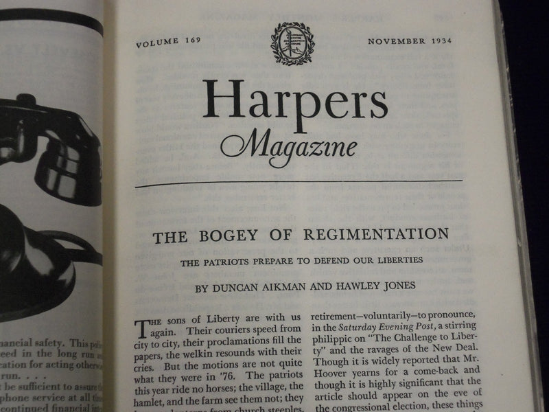 1934 HARPER'S MONTHLY MAGAZINE LOT OF 7 ISSUES - GREAT STORIES & ADS - WR 228