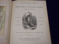 1886 SKETCHES IN WATER COLOR BY EMINENT ARTISTS VOLUME - COLOR PRINTS - KD 3556