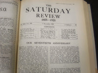 1925 SATURDAY REVIEW 2 BOUND VOLUMES - COMPLETE YR- PUBLISHED IN LONDON - R 1131
