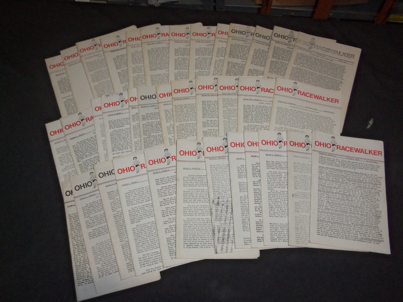 1972-1991 OHIO RACEWALKER NEWSLETTER MAGAZINE - LOT OF 223 - O 2910