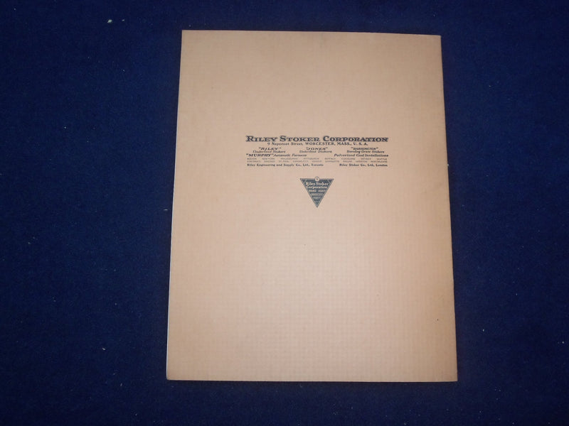 1920'S THE JONES STANDARD UNDER-FEED STOKER CATALOG - J 9332