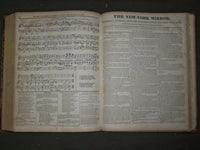 1832-1833 NEW YORK MIRROR MAGAZINE BOUND VOLUME NO. 10 - WALTER SCOTT - KD 725R