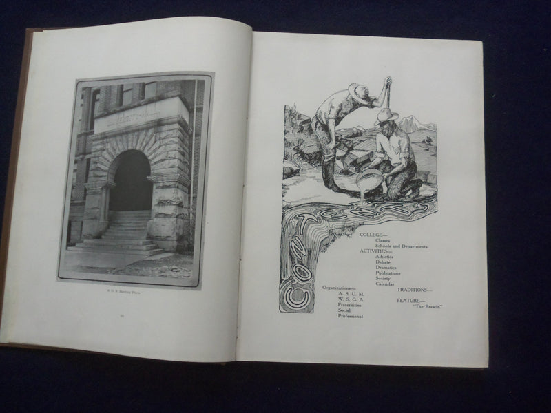 1923 SENTINAL UNIVERSITY OF MONTANA YEARBOOK - MISSOULA, MONTANA - YB 3102