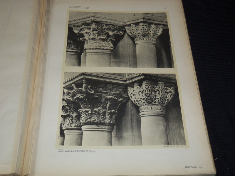 1912 L' ART BISANTINA IN ITALIA VOLUME BY A. COLASANTI - 100 PLATES - Z 261