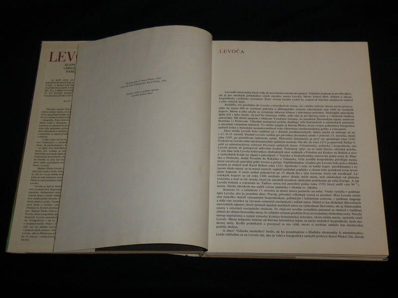 1985 LEVOCA HARDCOVER BOOK BY KAROL PLICKA - POLISH - NICE PHOTOS - R 704U