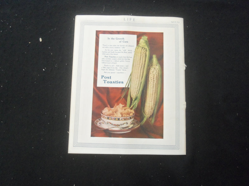 1914 APRIL 30 LIFE MAGAZINE - 