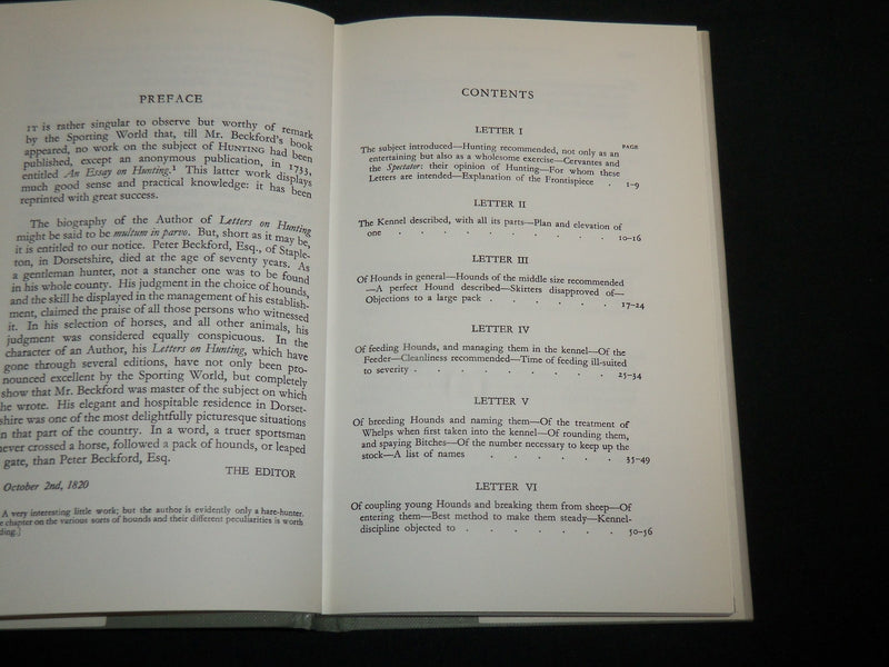 1993 THOUGHTS ON HUNTING HARDCOVER BOOK BY PETER BECKFORD - KD 6875