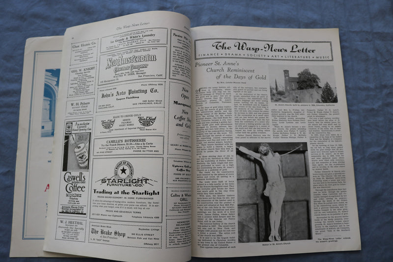 1931 DECEMBER 26 THE WASP NEWS LETTER JOURNAL- 75TH ANNIVERSARY NUMBER- SP 4785J