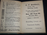 1901-1902 JOHNSON'S BUSINESS & PROFESSIONAL DIRECTORY - WORCESTER - KD 5523C