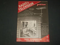 1939 FEBRUARY RADIO & TELEVISION MAGAZINE - ROTARY BEAM HAM ANTENNA - ST 997A