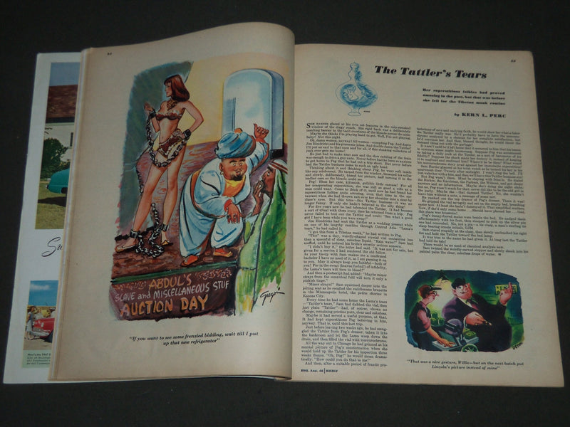 1946 AUGUST ESQUIRE MAGAZINE - NICE ILLUSTRATIONS, COVER AND ADS - ST 5038