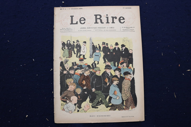 1894 LE RIRE JOURNAL HUMORISTIQUE MAGAZINE - FRENCH - FIRST 4 ISSUES - O 3620