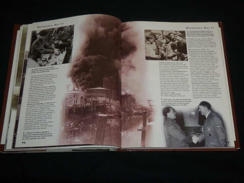 2030 OPERATION OVERLORD D-DAY DAY BY DAY HARDCOVER BOOK BY ANTHONY HALL - I 2010