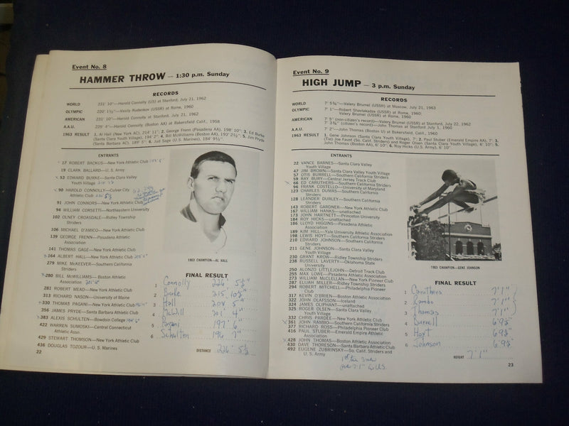 1964 JUNE 27-28 76TH ANNUAL AAU TRACK AND FIELD CHAMPIONSHIPS PROGRAM - B 6487