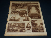 1922 JUNE 4 NEW YORK TIMES PICTURE SECTION NO. 4 & 5 - ROBERT LINCOLN - NT 8865