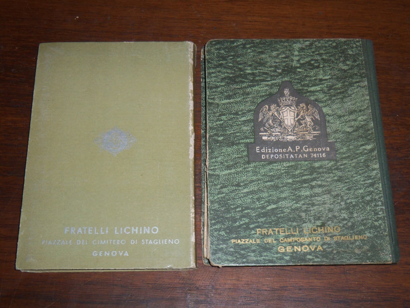 1920'S CAMPOSANTO DI GENOVA FOLD OUT VIEW BOOKS LOT OF 2 - K 1157