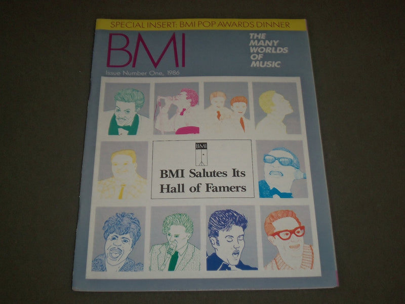 1986 BMI MANY WORLDS OF MUSIC MAGAZINE ISSUE NUMBER 1 - HALL OF FAMERS - SP 6065