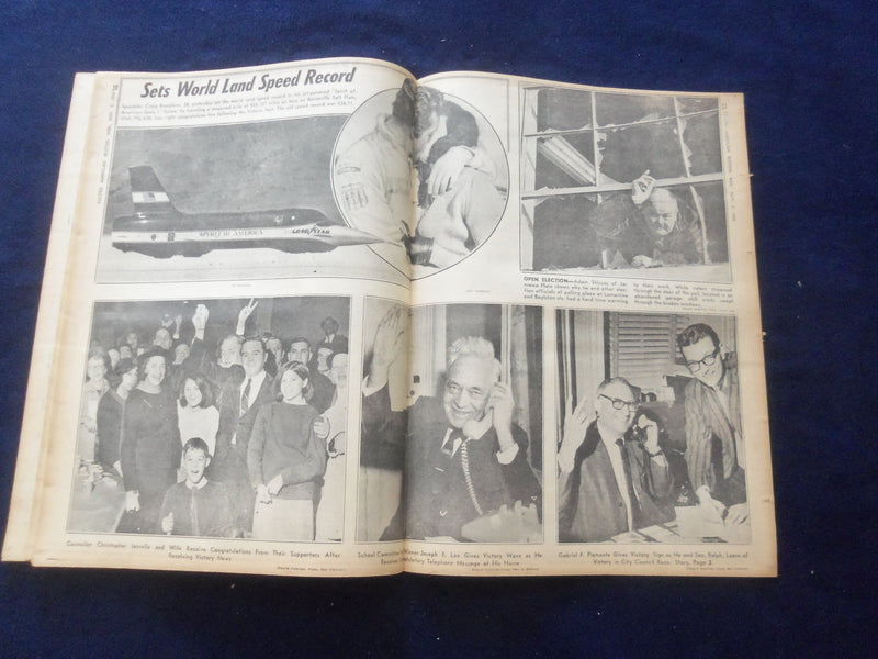 1965 NOV 3 BOSTON RECORD AMERICAN NEWSPAPER - MRS. HICKS TOPS ALL - NP 6317