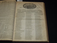 1827-1828 THE ALBION WEEKLY GAZETTE BOUND VOLUME NO. 6 - NEW YORK - R 89Y