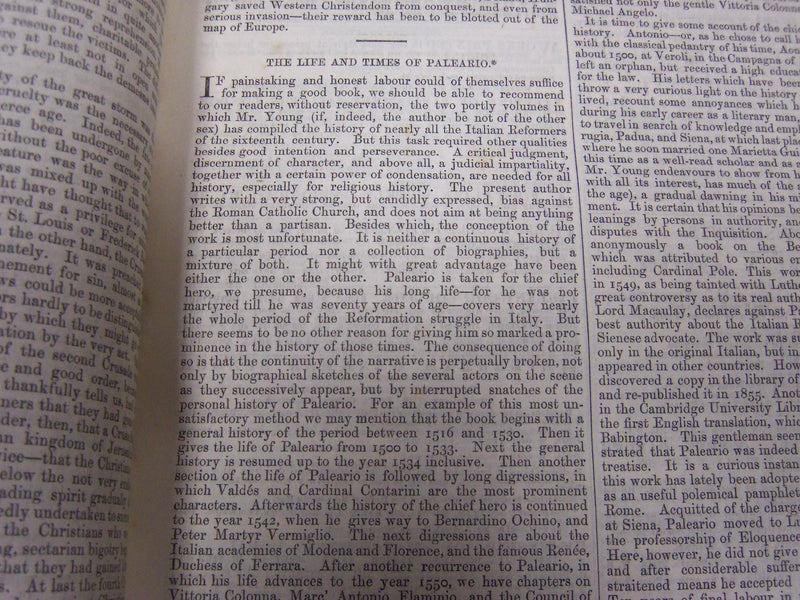 1861 SATURDAY REVIEW 2 BOUND VOLUMES - COMPLETE YR- PUBLISHED IN LONDON - R 1080