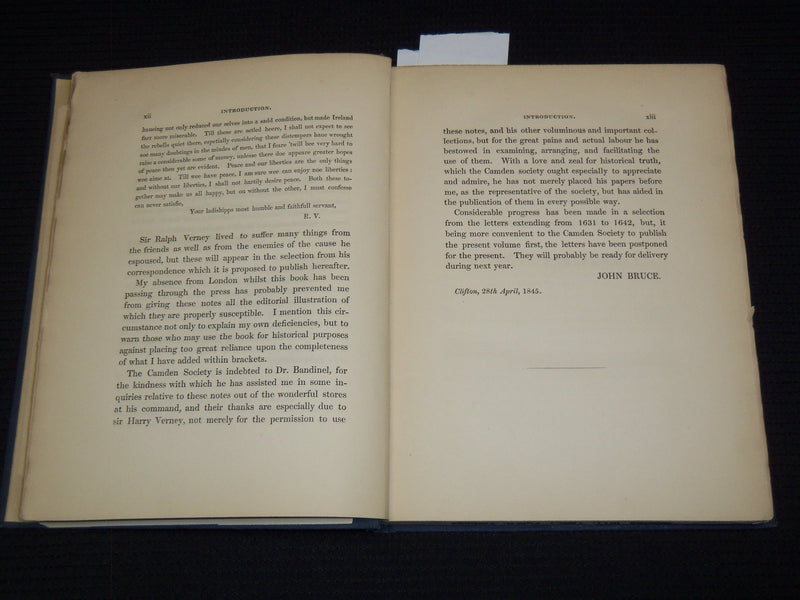 1845 THE LONG PARLIAMENT NOTES OF PROCEEDINGS BY SIR RALPH VERNEY - KD 7762