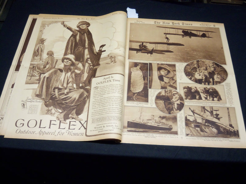 1922 APRIL 9 NEW YORK TIMES PICTURE SECTION NO. 4-7 - NICE PHOTOS - NT 8856