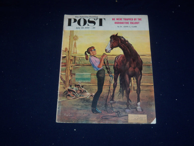 1957 JULY 20 THE SATURDAY EVENING POST MAGAZINE - ILLUSTRATED COVER - SP 5665