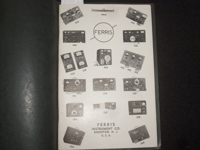 1920'S FERRIS INSTRUMENT CO. CATALOG NO. 49 SOFTCOVER BOOK - J 9830