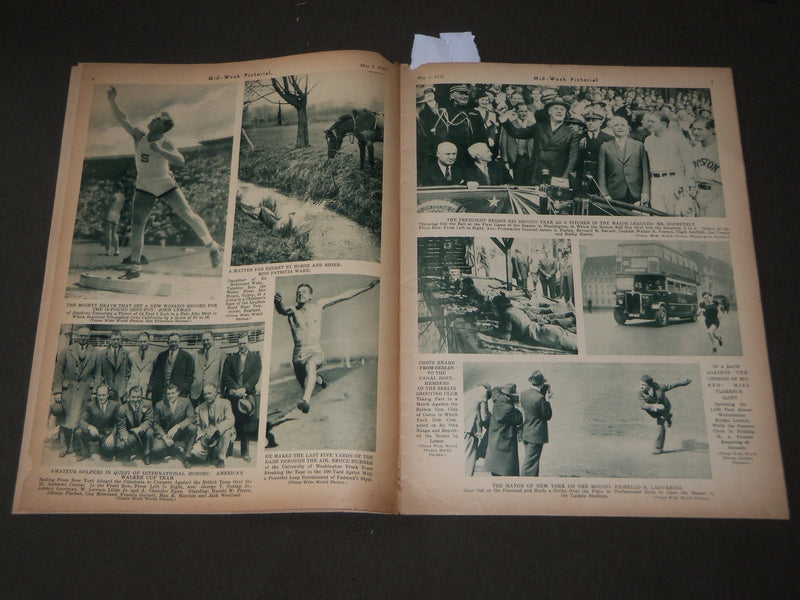 1934 MAY 5 MID-WEEK PICTORIAL MAGAZINE SECTION - FRANCIS DRAKE - J 3205
