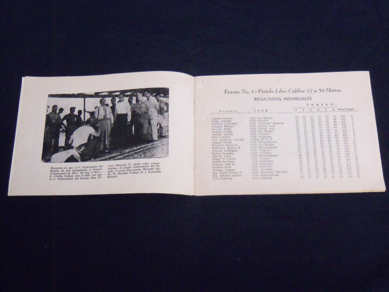 1958 SEPTEMBER CLUB DEPORTIVO HERMOSILLENSE DE CAZA TIRO Y PESCA PROGRAM- J 8562